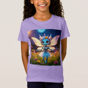 Camiseta Pixie Robot Ballerina Dança nas Flores Selvagens