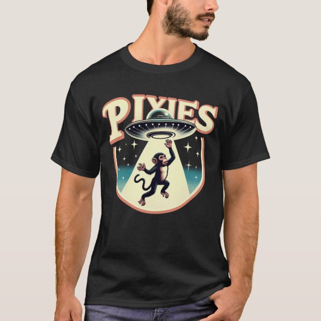 Camiseta Pixies - Este macaco foi para o espaço (Frente)