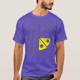 Camiseta Pizza 2 Fatias Queijo Pepperoni Engraçado Geométri