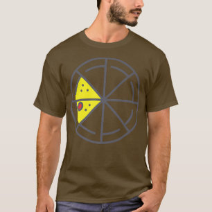 Camiseta Pizza 2 Fatias Queijo Pepperoni Engraçado Geométri