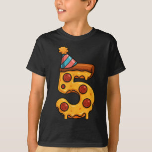 Camiseta Pizza 5 Birthday, 5 Anos Festa Hat Bday