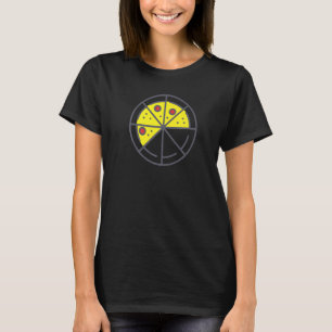 Camiseta Pizza 5 Fatias Queijo Pepperoni Engraçado Geométri