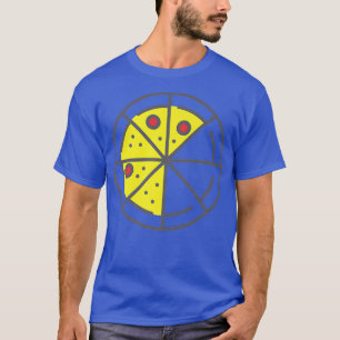 Camiseta Pizza 5 Fatias Queijo Pepperoni Engraçado Geométri