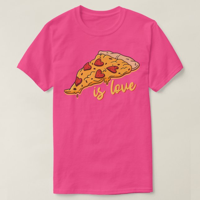 Camiseta Pizza Adora Comer Pizza (Frente do Design)