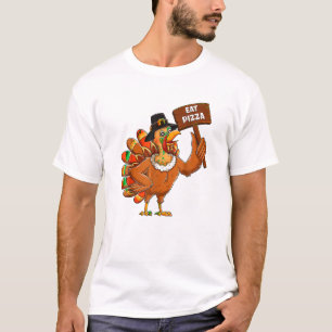 Camiseta Pizza Adulto de Pizza de Peregrino Vegan