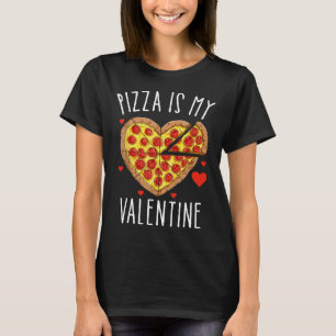 Camiseta Pizza Amante de Pepperoni do Coração É Meu Dia dos