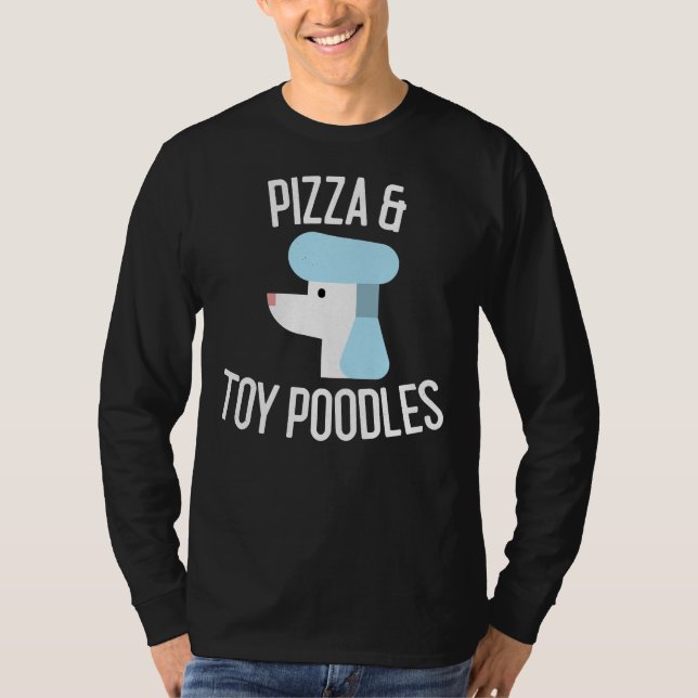 Camiseta Pizza &amp Brinquedo Poodles Cachorro Dons (Frente)