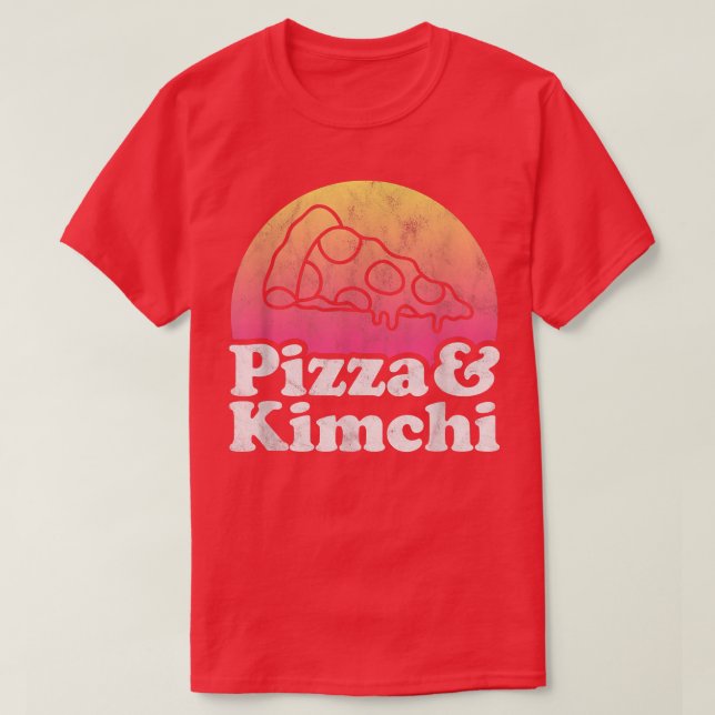 Camiseta Pizza and Kimchi  (Frente do Design)