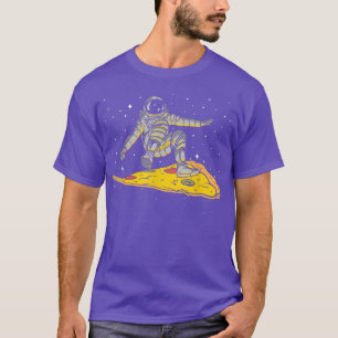 Camiseta Pizza Astronauta Lover T-Shirt Comida Rápida