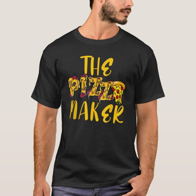 Camiseta Pizza Baker Funny Pizza Maker Pizzaria Itália (Frente)