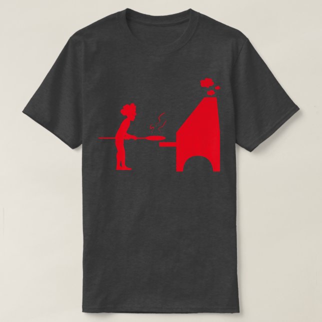 Camiseta Pizza baker, pizza baking, pizzeria, baker, profes (Frente do Design)