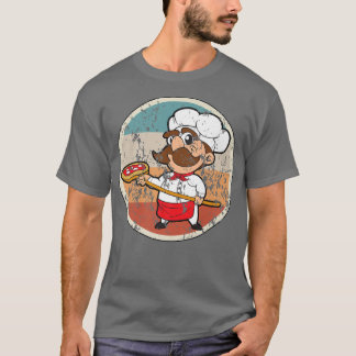 Camiseta Pizza Baker Pizza Baking Pizzeria Baker Vintage Re