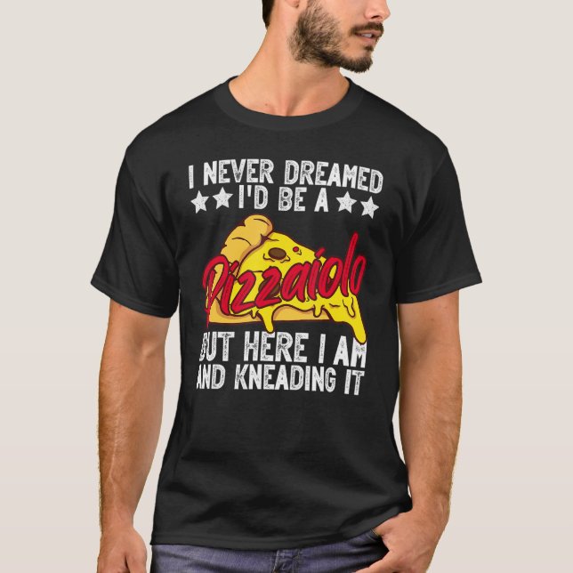 Camiseta Pizza Baker Que Adora Fazer De Pizza (Frente)