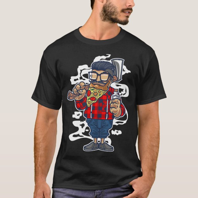 Camiseta Pizza Beard (Frente)