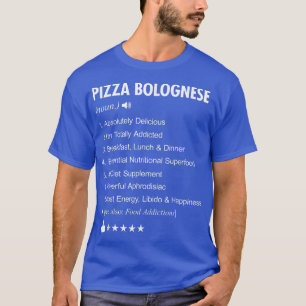 Camiseta Pizza Bolonha Definição Significa T-Shirt Engraçad