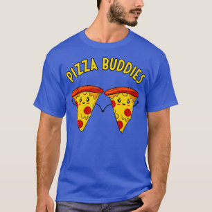 Camiseta Pizza Buddies Engraçado Casal de Pizzas Engraçadas
