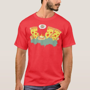 Camiseta Pizza-campfire Story Fearsome-enemy Of Pizza Funny