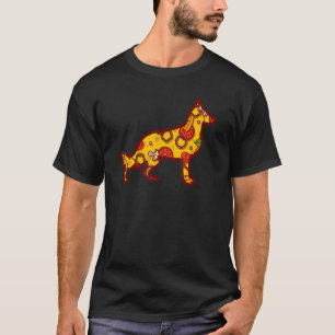 Camiseta Pizza Cão Pizza German shepherd Cão