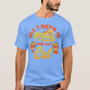 Camiseta Pizza Cat Foodie Gatinho Pets Sobrenatural