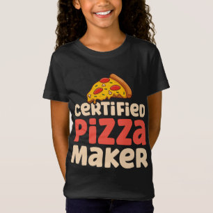 Camiseta Pizza Chef Baker Certified Pizza Maker