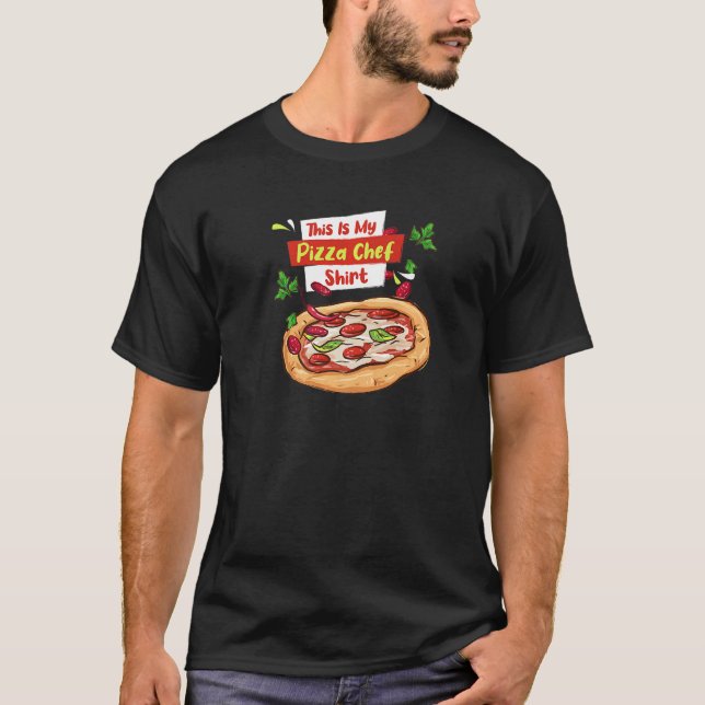 Camiseta Pizza Chef de Comida Italiana (Frente)