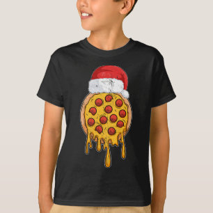 Camiseta Pizza CHRISTMAS Dons Engraçados Xmas Papai Noel
