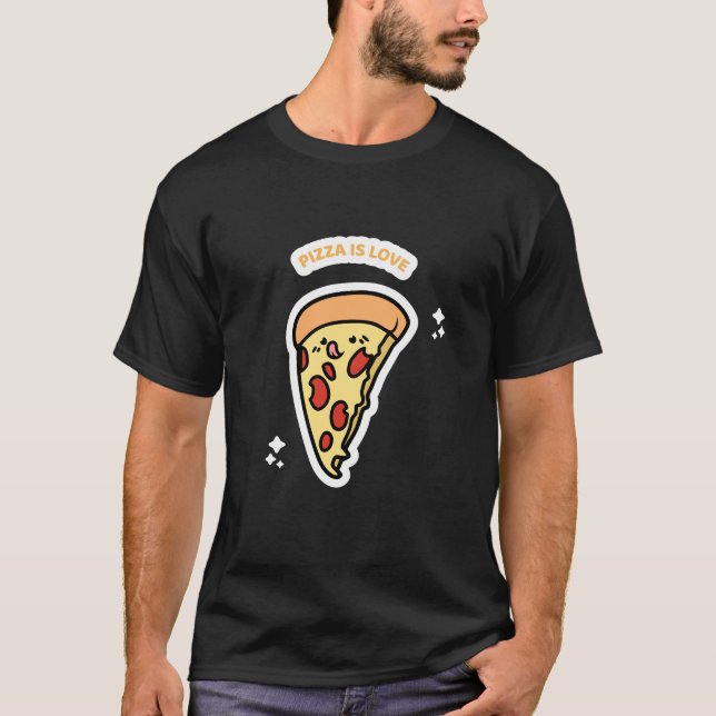 Camiseta Pizza Clássica É Amor (Frente)