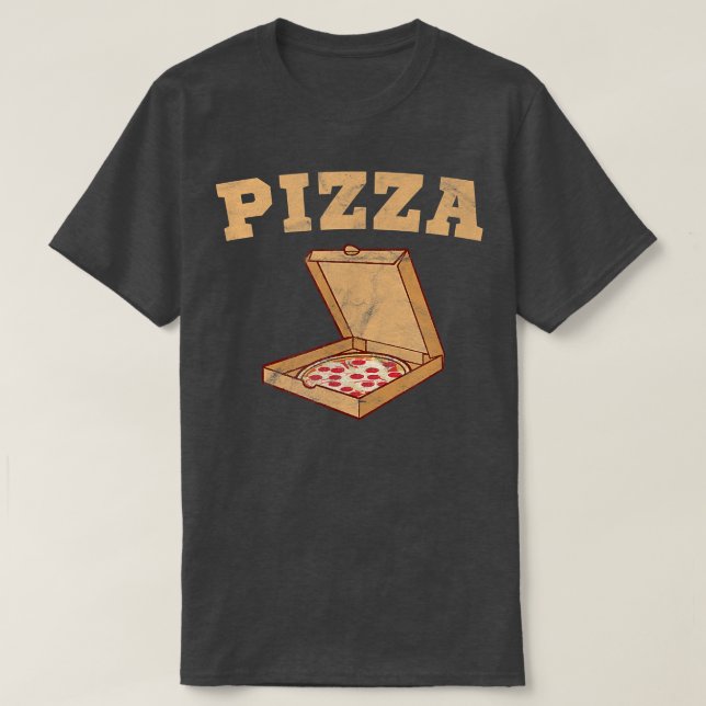 Camiseta Pizza Com Pizza Numa Caixa - Pizza 25094624 (Frente do Design)