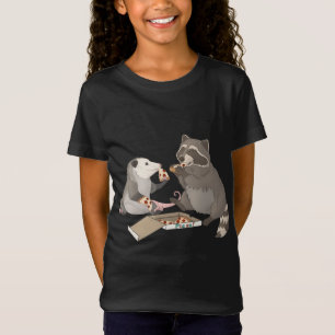 Camiseta Pizza comedora de Possum e Raccoon