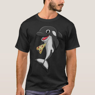 Camiseta Pizza Comida Amor Baleia Assassina Orca
