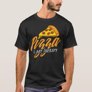 Camiseta Pizza Como Terapia Fazer Irônico Pizza Chef 142829