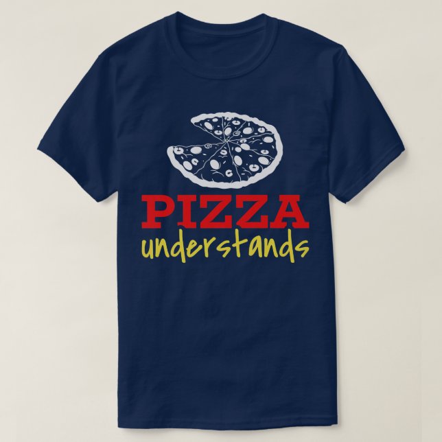 Camiseta Pizza Compreende 24814567 (Frente do Design)