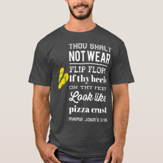Camiseta Pizza Crust Humor Chinelos Heels Men Women T 153
