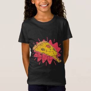 Camiseta Pizza Crust Itália Pizza Fatia Rápida de Comida Fo