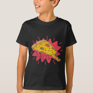Camiseta Pizza Crust Itália Pizza Fatia Rápida de Comida Fo