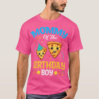 Camiseta Pizza Cuta Caracteriza Mamãe Da Pizza De Aniversár