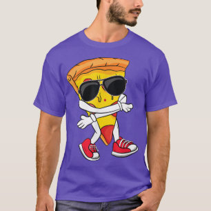 Camiseta Pizza Dançando Fatia Dança Legal Pizza Toddler Boy