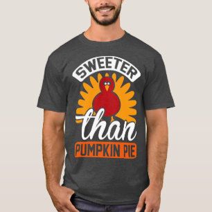 Camiseta Pizza de Abóbora de Obrigado mais doce