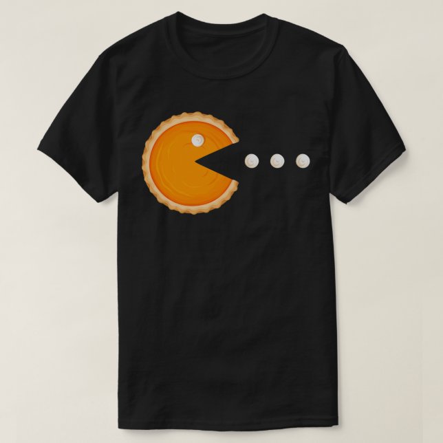 Camiseta Pizza de Abóbora no Dia de Ação de Graças (Frente do Design)