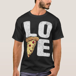 Camiseta Pizza de Amor - Presente de Pizzas Engraçado