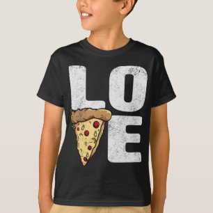 Camiseta Pizza de Amor - Presente de Pizzas Engraçado