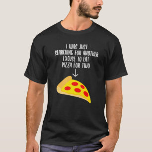 Camiseta Pizza De Anúncio De Gravidez Para Dois Bebês-Belly