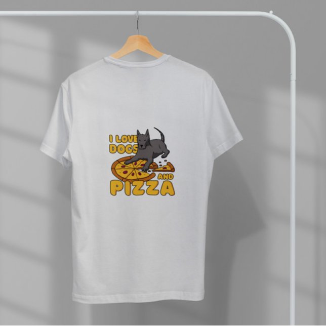 Camiseta Pizza de Cães de Amor (Criador carregado)