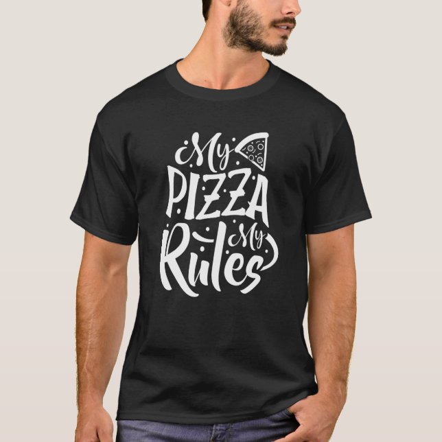 Camiseta Pizza de Chef Italiano Pizzeria Minha Pizza Minha  (Frente)