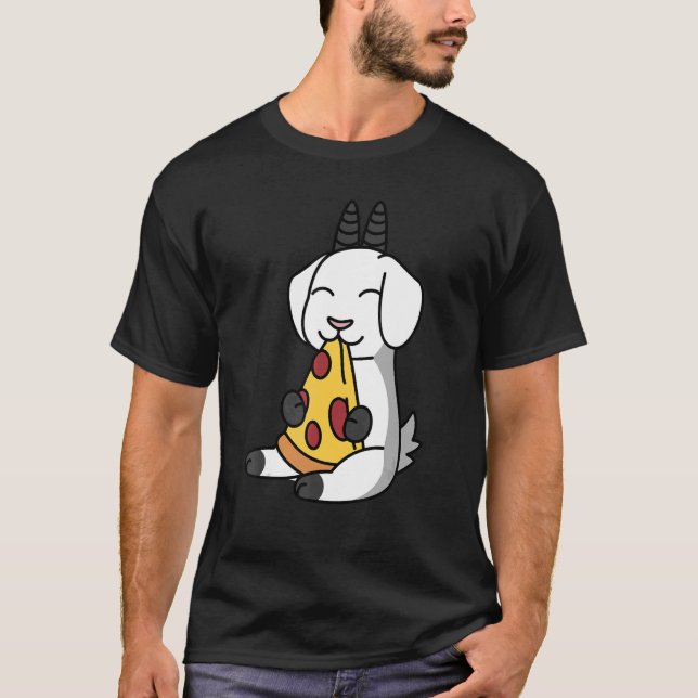 Camiseta Pizza de Comida de Cabra (Frente)