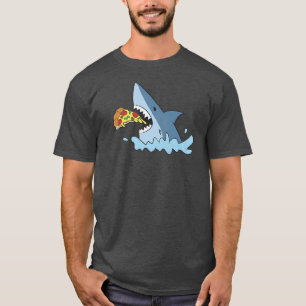 Camiseta Pizza de Comida de Tubarão 1447
