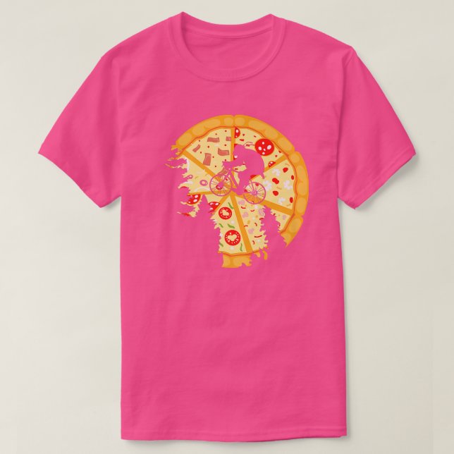 Camiseta Pizza de Comida engraçado 709 (Frente do Design)