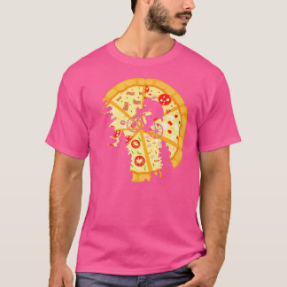 Camiseta Pizza de Comida engraçado 709