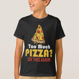 Camiseta Pizza de Comida Rápida Foodie Italiana Pizza Fatia