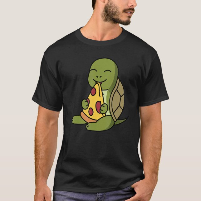 Camiseta Pizza de Comida Tortoise (Frente)